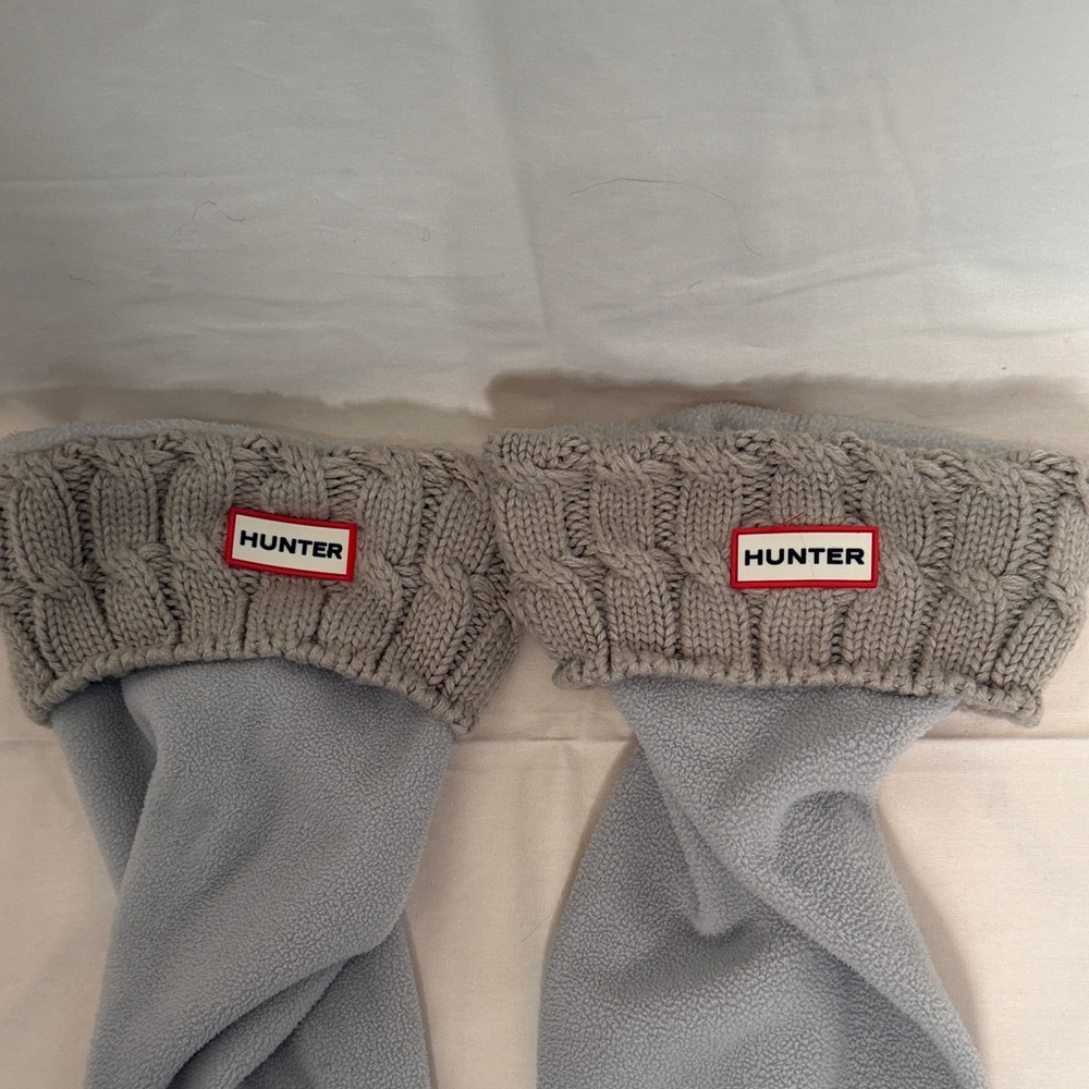 Hunter Boot Beige Cable Knit Tall Boot Liners - Picture 2 of 3